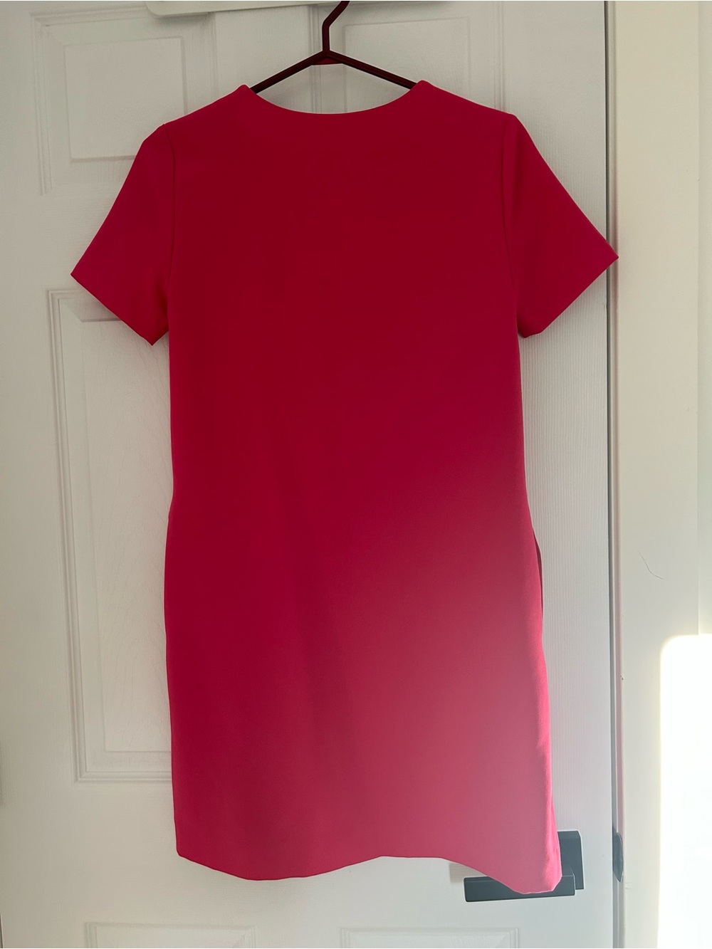 Tristan Hot Pink V-Neck Dress - Picture 3 of 8